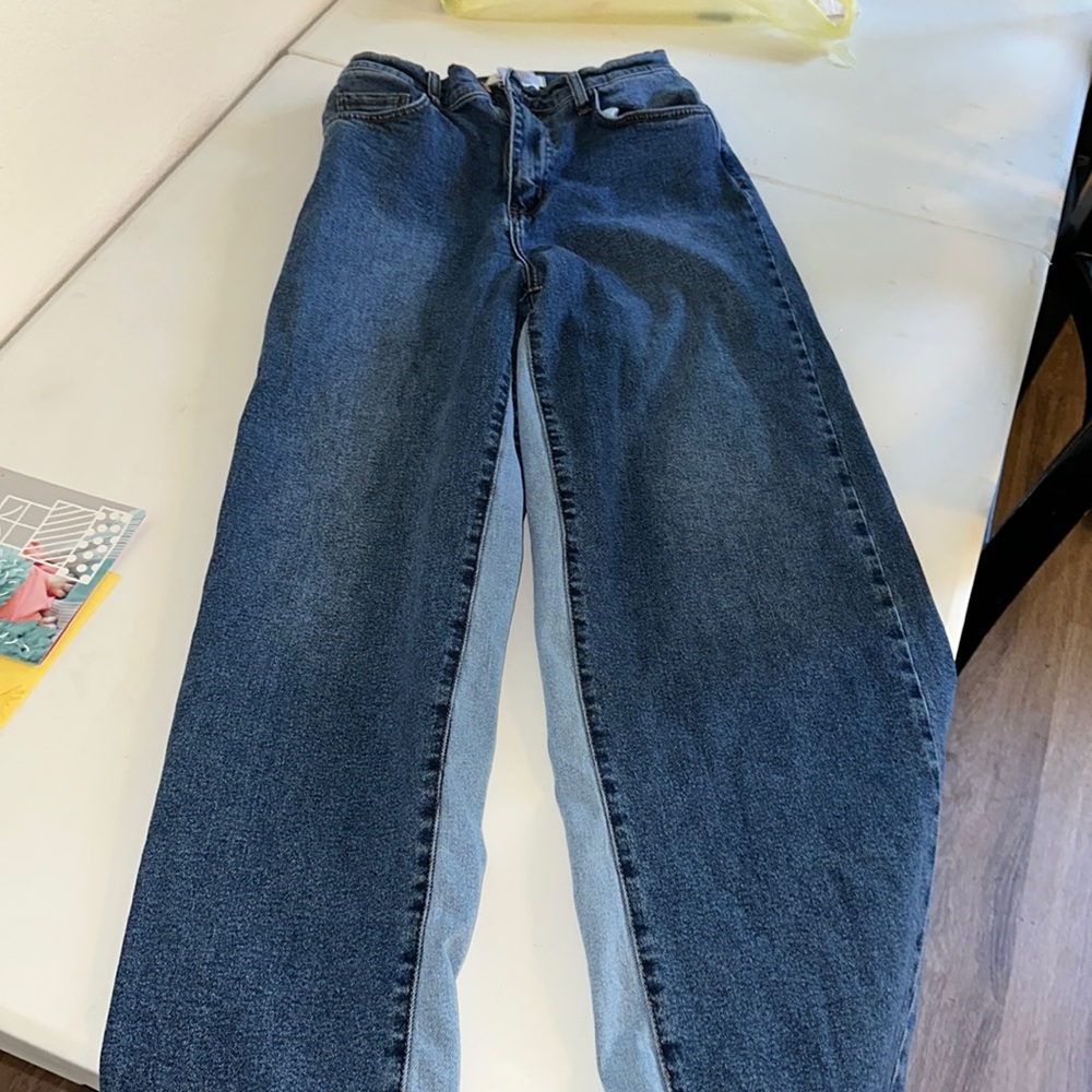 Two tone jeans size 7 (vibrant m.i.u)